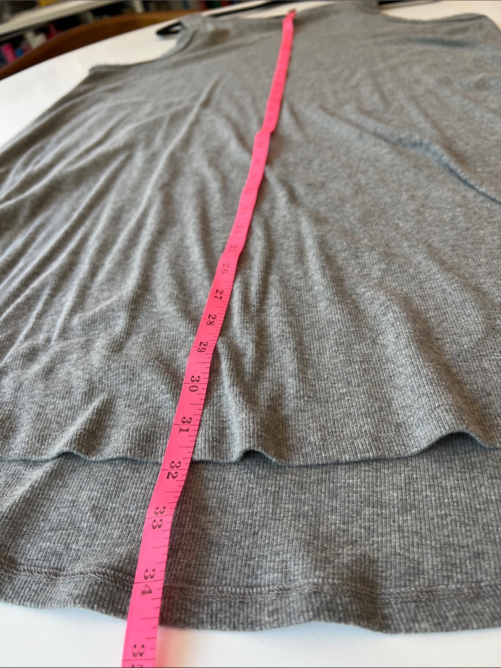 Falls Creek Grey Ribbed Sleeveless Tank Dress - Picture 4 of 8